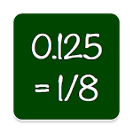 Decimal to Fraction Converter Calculator icon