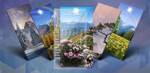 Weather Live Wallpapers: Christmas Snowfall pc screenshot