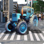 Drive Tractor in City Simulator icon