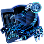 3D Neon Scorpion Robot Skull Theme icon