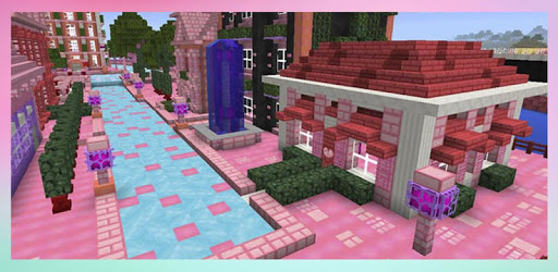 Pink mansion map for mcpe pc screenshot
