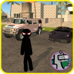 Stick Fight Rope Hero 3 Vice Town: Police Shooter icon