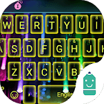 Neon Raindrops Emoji Keyboard icon
