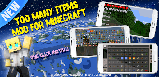 Too may items mod for MCPE pc screenshot Too may items mod for MCPE pc screenshot