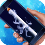 Virtual cigarette for smokers icon