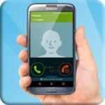 Incoming fake phone call icon