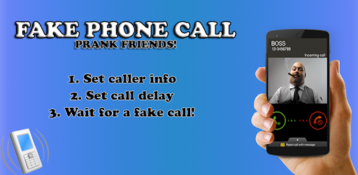 Fake phone call pc screenshot