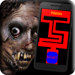 Horror maze icon