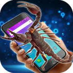 Scorpion in phone icon