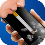 Smoke a virtual cigarette icon