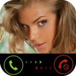 Hot girl calling icon