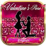 Valentines Red Rose Typany Keyboard icon