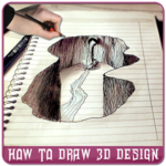How to Draw 3D Design - 3D Design Step By Step for pc icon