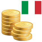 Coins of Italy old and new icon