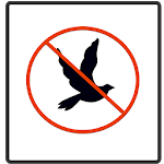 Repelling bird repellent, birds. icon