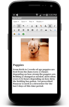 txt to word APK screenshot 1