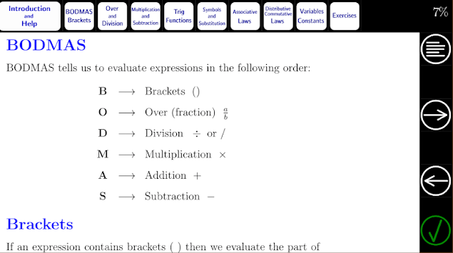 Algebra tutorial image