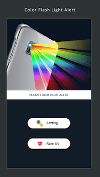 Color Flash Light Alert Call SMS APK screenshot 1