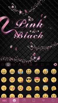 Pink Black Keyboard Theme APK screenshot 1