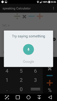 Talking calculator APK screenshot 1