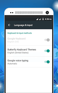 Butterfly Keyboard Theme APK screenshot 1