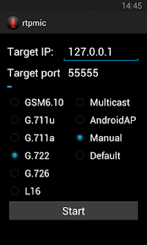 RtpMic APK screenshot 1