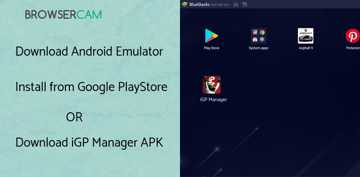 run iGP Manager on PC run iGP Manager on PC