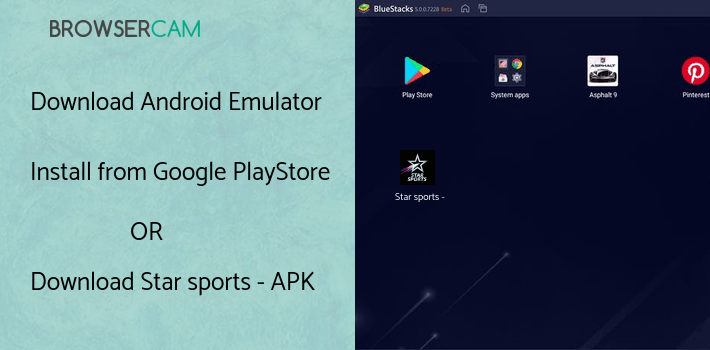 run Star sports - Live Cricket TV on PC